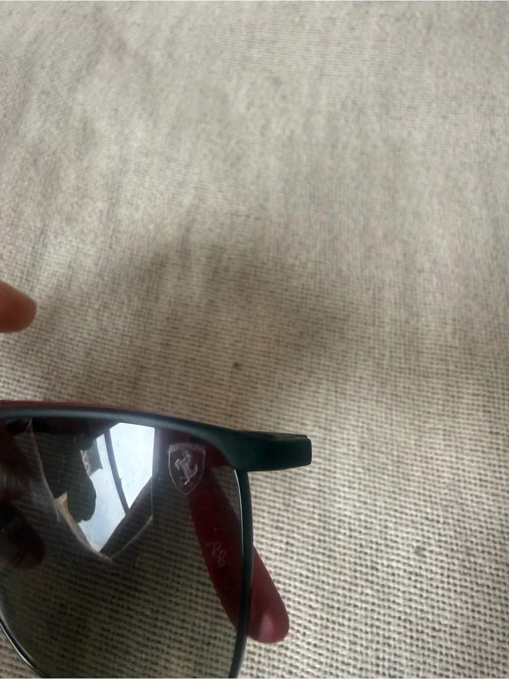 Ray-Ban Ferrari limited edition Black Frames with Red Temples Sunglasses